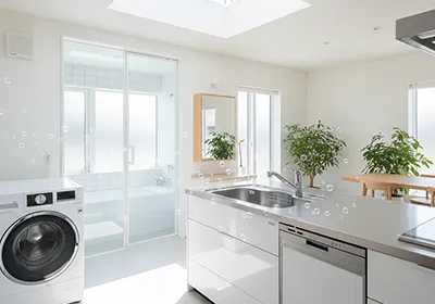 家全体の水が変わるイメージ